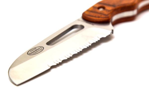Pro Wood Handle Offshore System Rigging Knife(W100P)