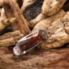 Wood Handle Crew Folder Rigging Knife (WF377)