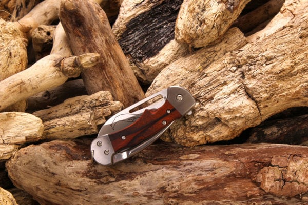 Wood Handle Crew Folder Rigging Knife (WF377)