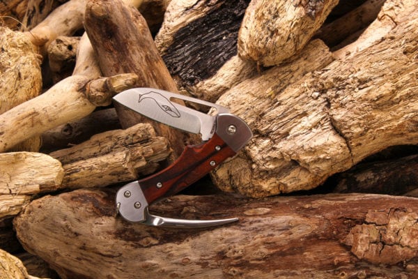 Wood Handle Crew Folder Rigging Knife (WF377)